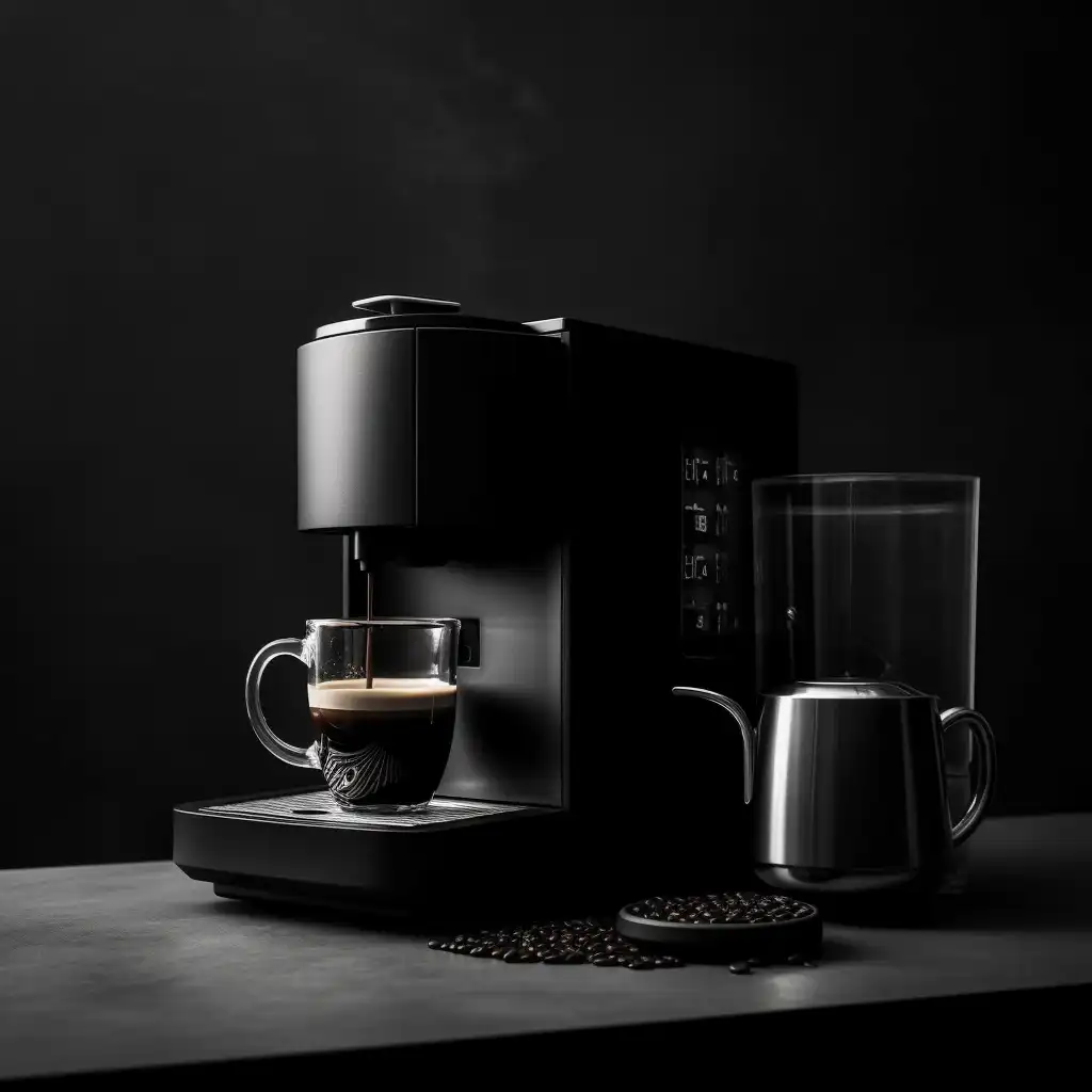 3D Visualisierung Kaffeemaschine